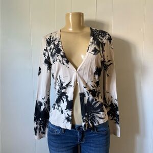 Ann Tylor floral sweater size small